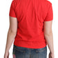 Chic Red Graphic Cotton Tee