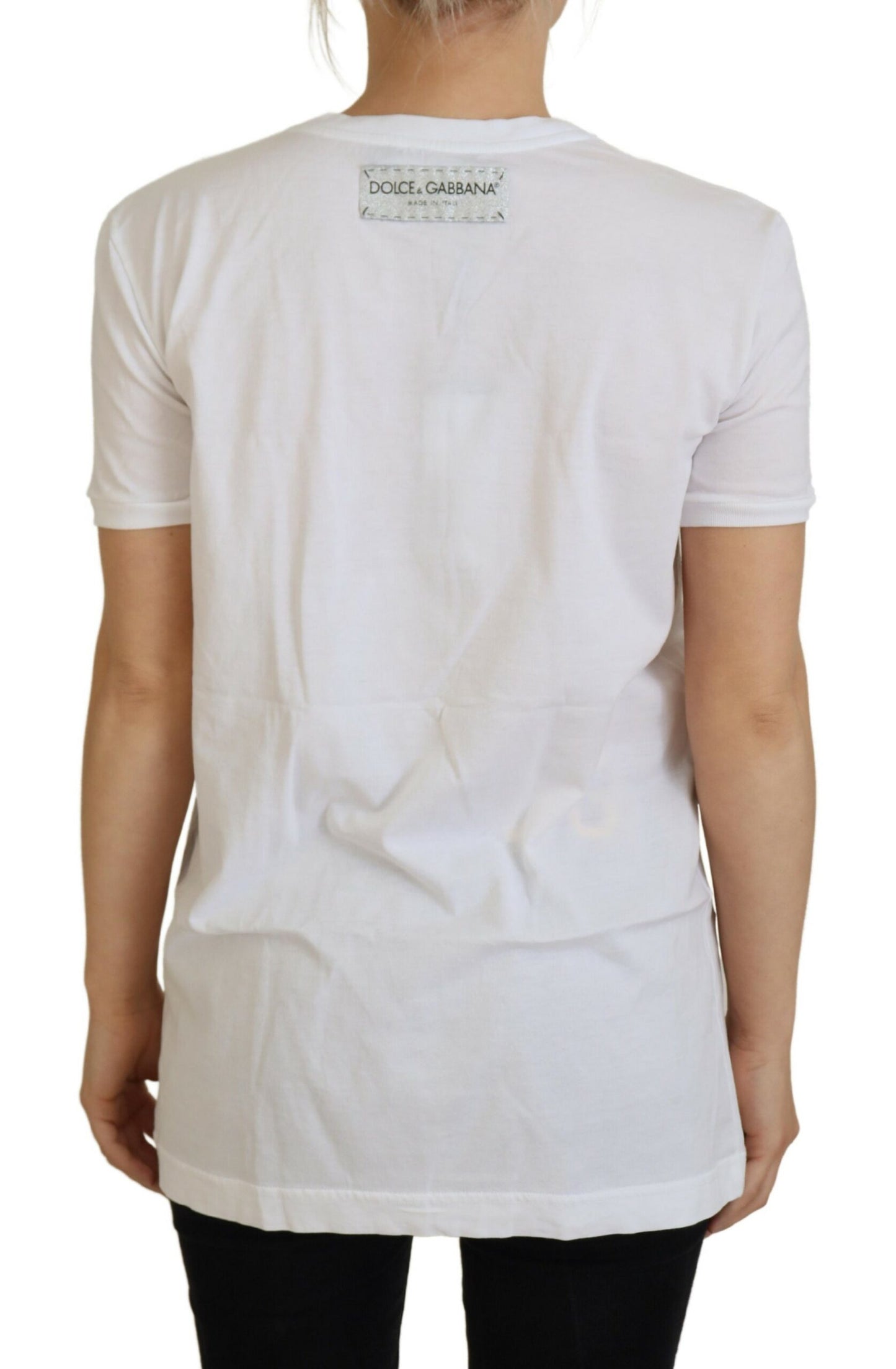 Elegant White Cotton Tee for Casual Chic Style