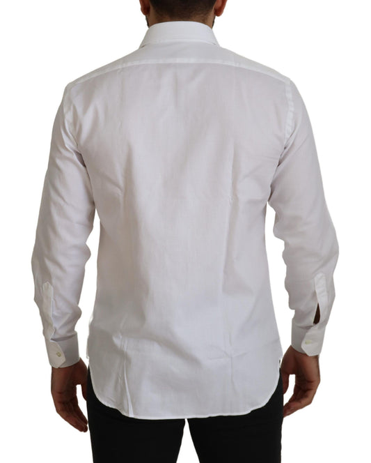 Elegant White Formal Dress Shirt