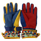Multicolor Sicily Women Winter Mitten Carretto Gloves