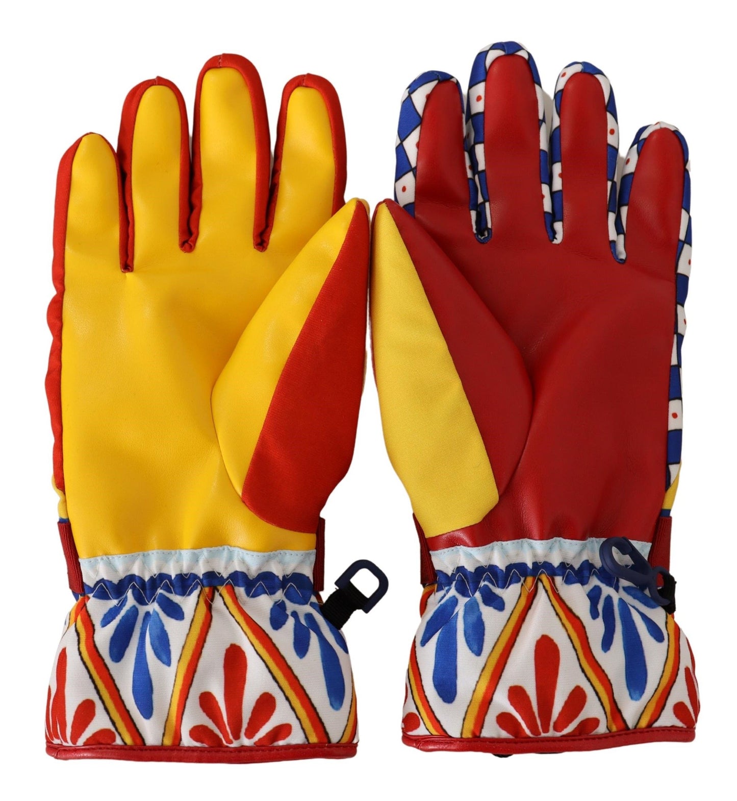 Multicolor Carretto Winter Warm Womens Mittens Gloves