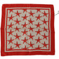 Elegant Star Print Silk Square Scarf