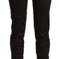 Chic Brown Mid-Waist Skinny Cropped Pants