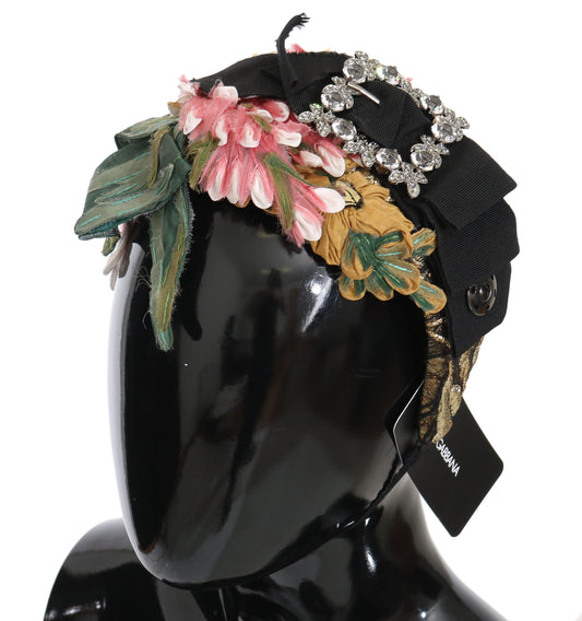 Multicolor Tiara Floral Crystal Bow Diadem Headband