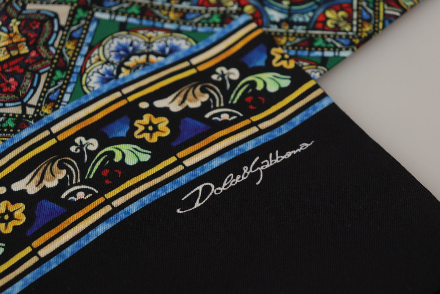 Elegant Multicolor Silk Men's Scarf