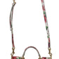 Chic Floral Sicily Shoulder Bag in White Leather