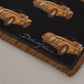 Silk Square Men's Scarf with Unique Car Print