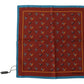 Elegant Red Silk Men's Square Scarf