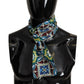 Elegant Multicolor Silk Men's Scarf