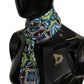 Elegant Multicolor Silk Men's Scarf