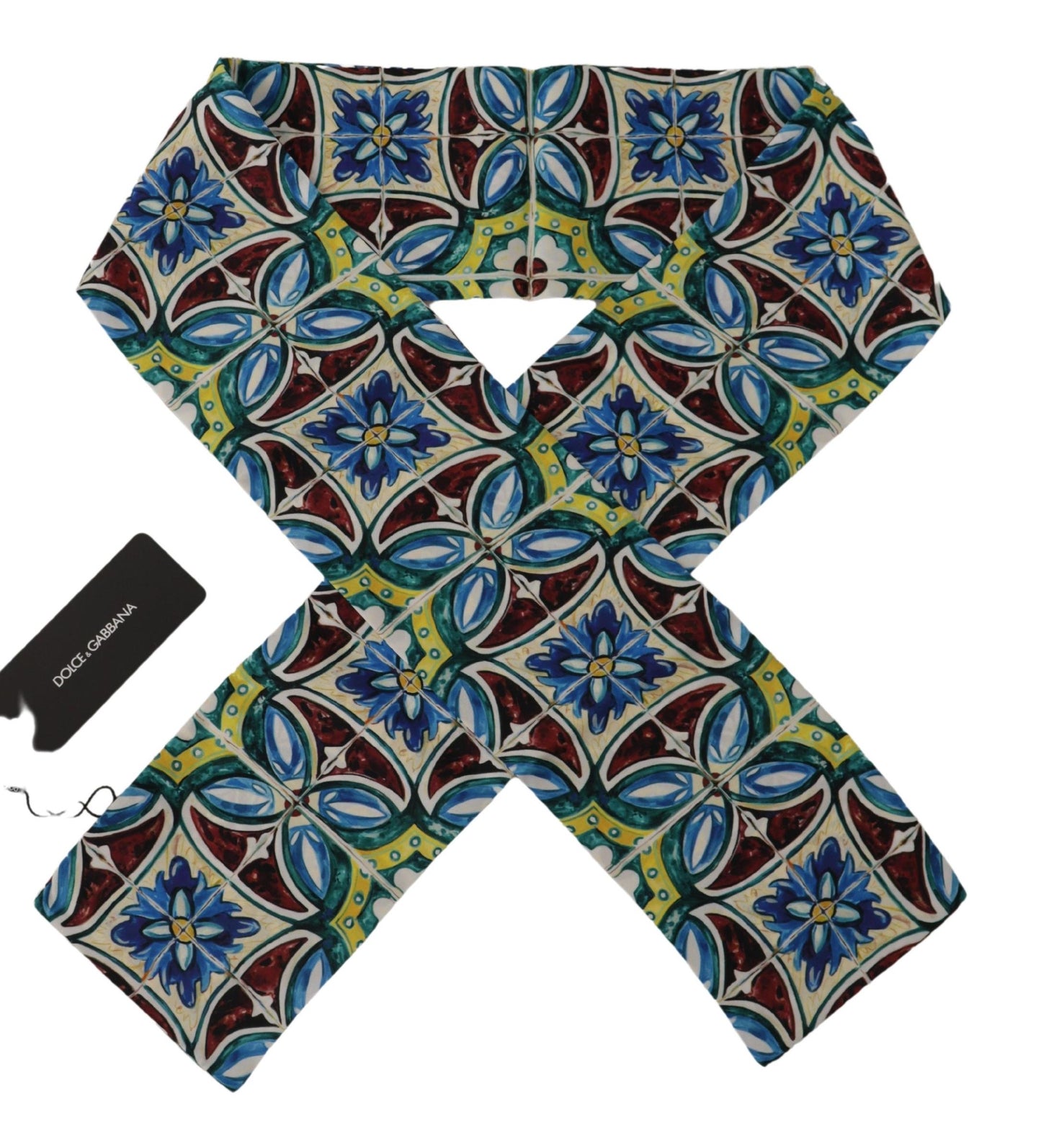 Elegant Multicolor Silk Men's Scarf