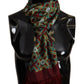 Elegant Multicolor Silk Men's Scarf Wrap