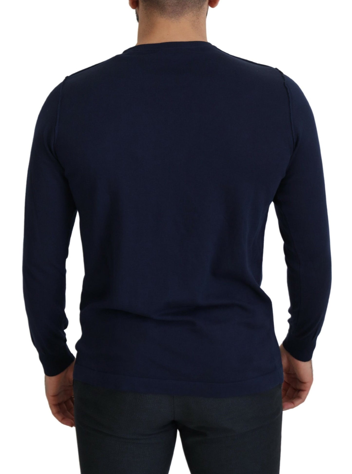 Authentic Crewneck Blue Pullover Sweater