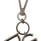 Elegant Silver Brass Keychain Accessory