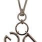 Elegant Silver Brass Keychain Accessory