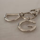 Elegant Silver Brass Keychain Accessory