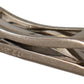Elegant Silver Tone Brass Tie Clip