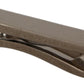Elegant Silver Tone Brass Tie Clip