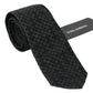 Gray Polka Dot Mens Slim Necktie Tie