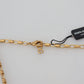 Glimmering Gold Crystal Statement Necklace
