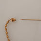 Elegant Gold Tone Brass Brooch Pin
