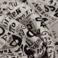 Elegant Silk Men's Scarf with Doodle Detail