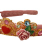 Multicolor Crystal Embellished Diadem Headband