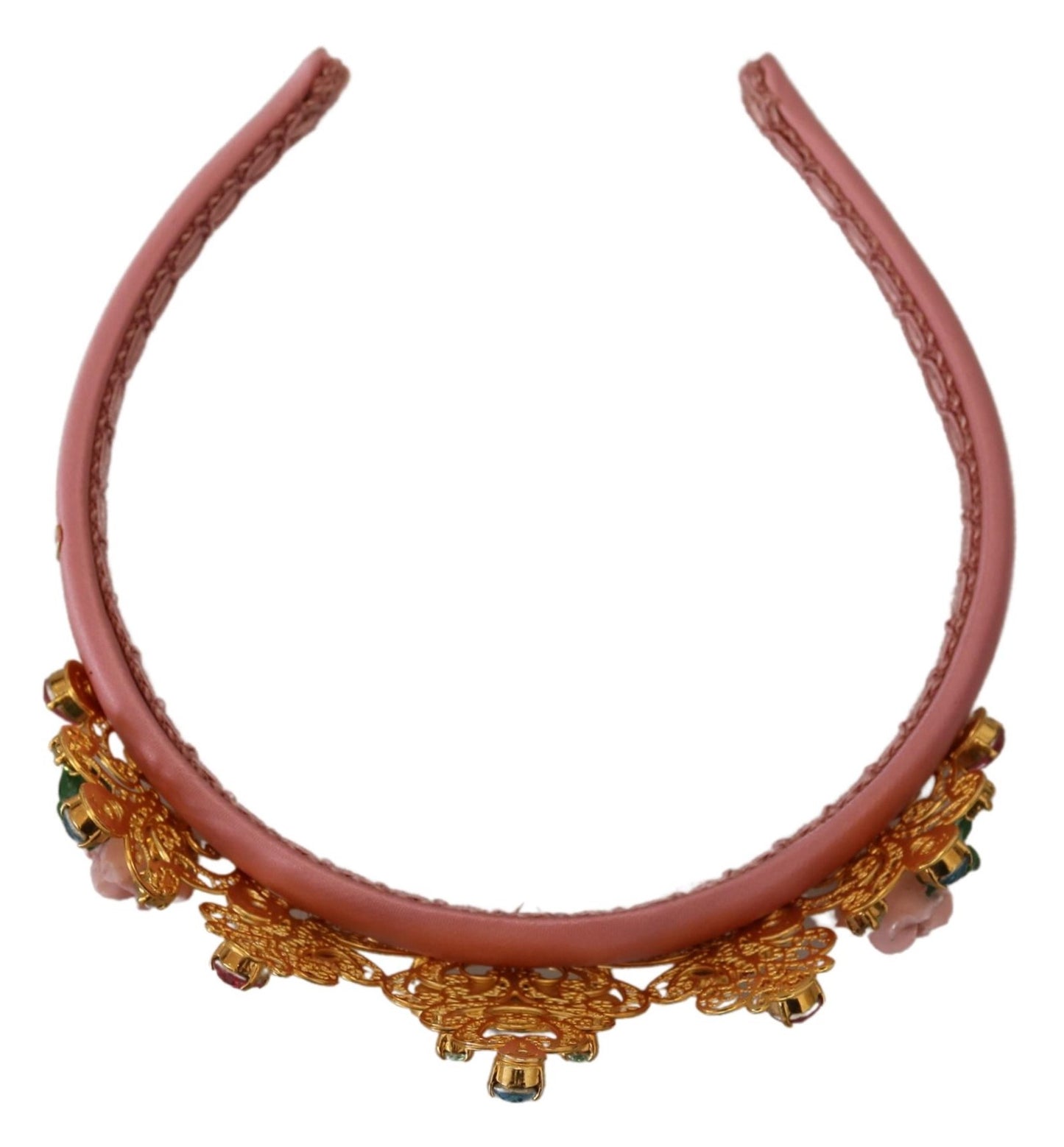 Multicolor Crystal Embellished Diadem Headband