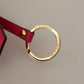 Elegant Leather Keychain in Pink