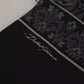 Elegant Black Floral Silk Men's Scarf