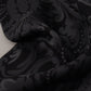 Elegant Black Floral Silk Men's Scarf