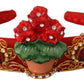 Elegant Crystal Embellished Red Diadem