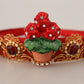 Elegant Crystal Embellished Red Diadem