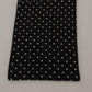 Elegant Black Polka Dot Silk Men's Scarf