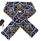 Elegant Silk Majolica Patterned Men's Scarf