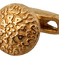 Elegant Gold Plated Brass Men's Cufflinks