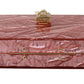 Rose Pink Metallic Plexi Gold Chain Shoulder Borse BOX  Bag