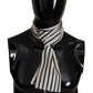 Elegant Striped Silk Men's Scarf