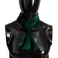 Elegant Green Silk Men's Scarf Wrap