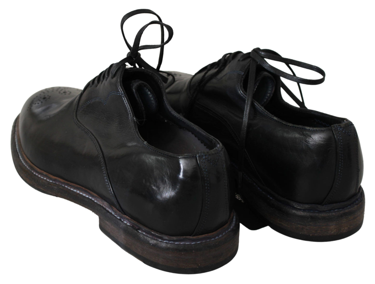 Black Leather Derby Dress Formal Shoes