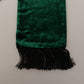 Elegant Green Silk Men's Scarf Wrap
