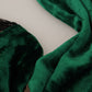 Elegant Green Silk Men's Scarf Wrap