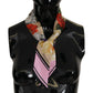 Elegant Floral Silk Bandeau Scarf