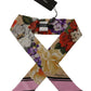 Elegant Floral Silk Bandeau Scarf
