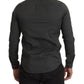 Sleek Dark Gray Cotton Casual Shirt