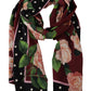 Elegant Floral Silk Blend Shawl