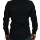 Elegant Slim Fit Black Cotton Dress Shirt