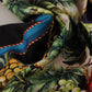 Elegant Grape Print Silk Square Scarf