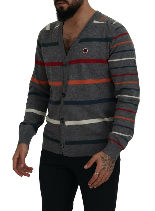 Multicolor Wool Blend Cardigan Sweater