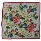 Elegant Floral Silk Square Scarf